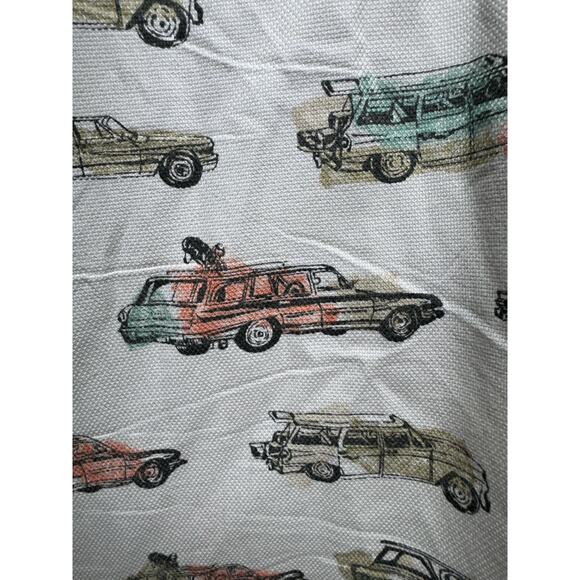 Vtg Woolrich Button Up Men’s Shirt XL Vintage Cars Beachy Summer Dad BBQ - Picture 8 of 9